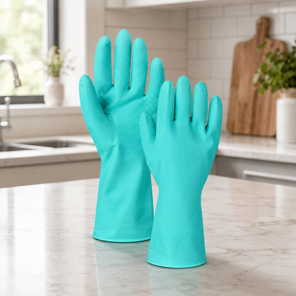 Buy Large Victor Green Rubber Gloves – Reusable & Waterproof for Kitchen Online India | Best Large Victor Green Rubber Gloves – Reusable & Waterproof for Kitchen | Original