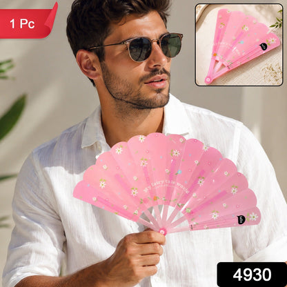 Foldable Hand Fan Lightweight Portable Cooling Fan for Men