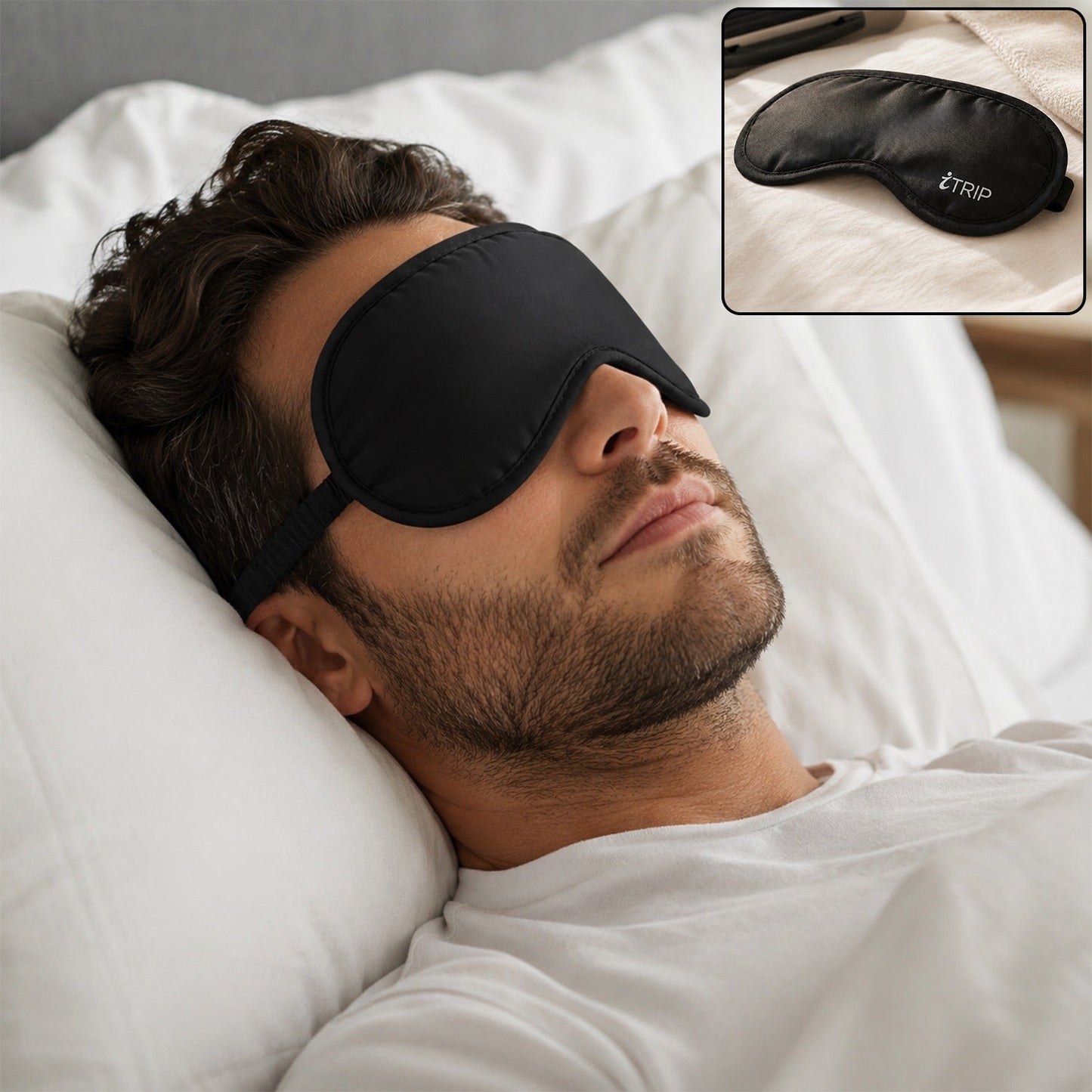 Men Sleeping Eye Mask Light Blocking Adjustable