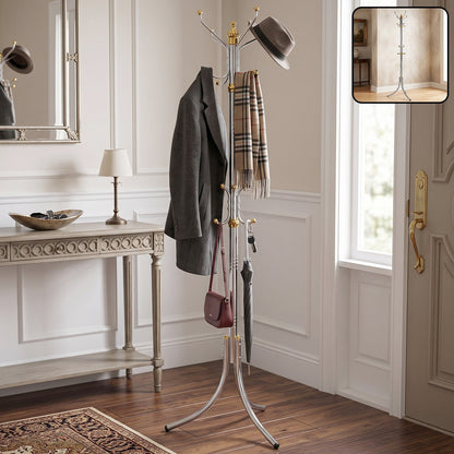 Multi Hook Metal Clothes Hanger Stand for Home