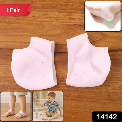 Silicone heel socks for children, soft and flexible heel protection