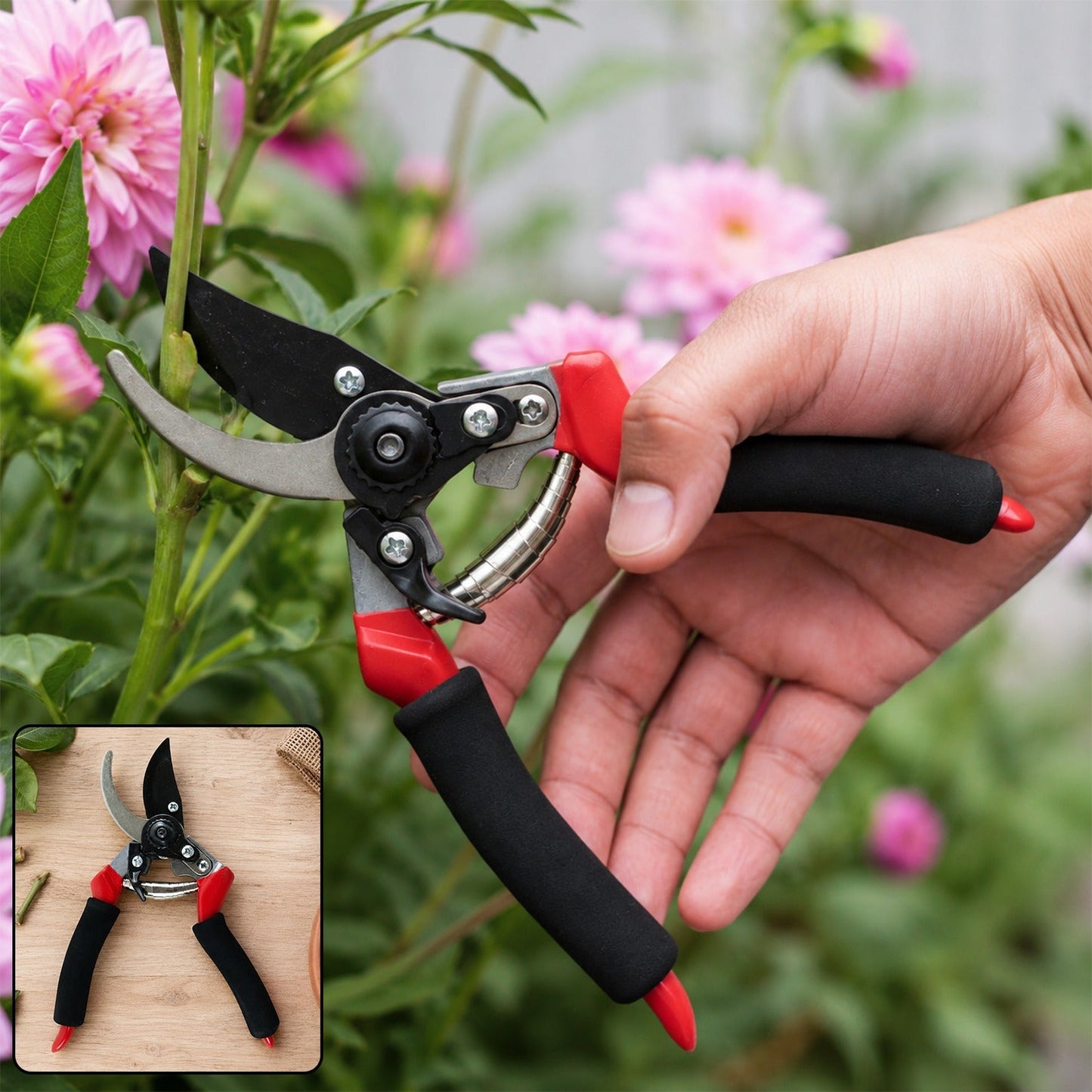 Garden Shear Stainless Steel 21 Cm Bypass Pruner