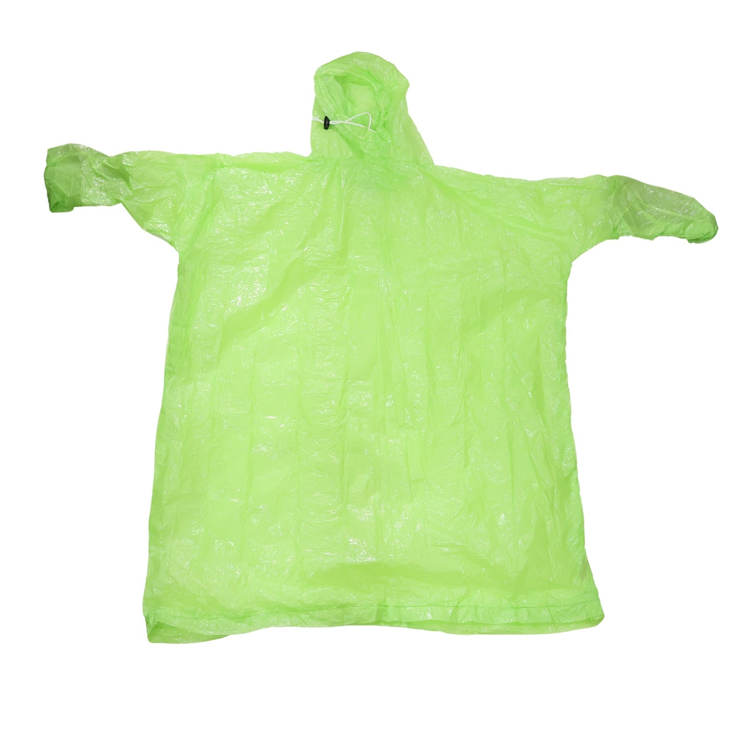 Durable waterproof rain poncho with an adjustable hood for monsoon protection.