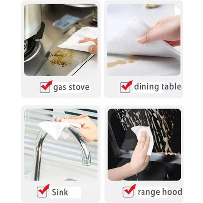 Pack of 80 wet wipes for greasy hobs, sinks and worktops