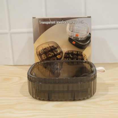 Durable plastic organizer box for rings, chains and findings