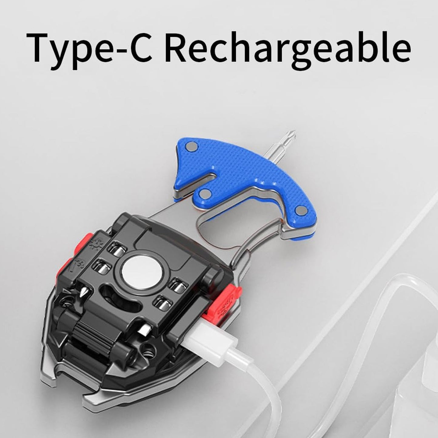 Travel LED Light Keychain Rechargeable Mini Flashlight