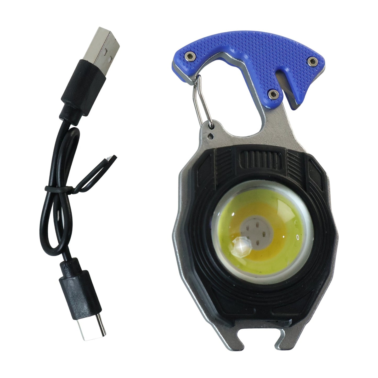 Travel LED Light Keychain Rechargeable Mini Flashlight