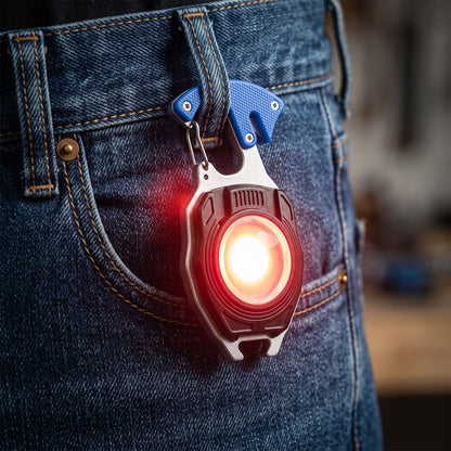 Travel LED Light Keychain Rechargeable Mini Flashlight