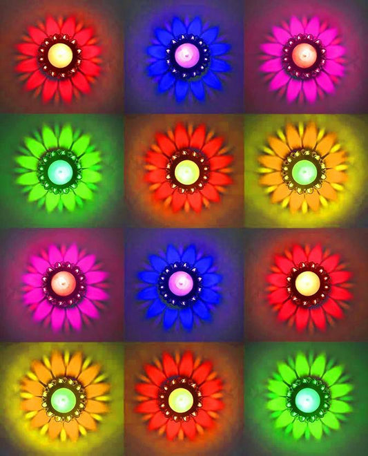Set Of 12 Reflection diya