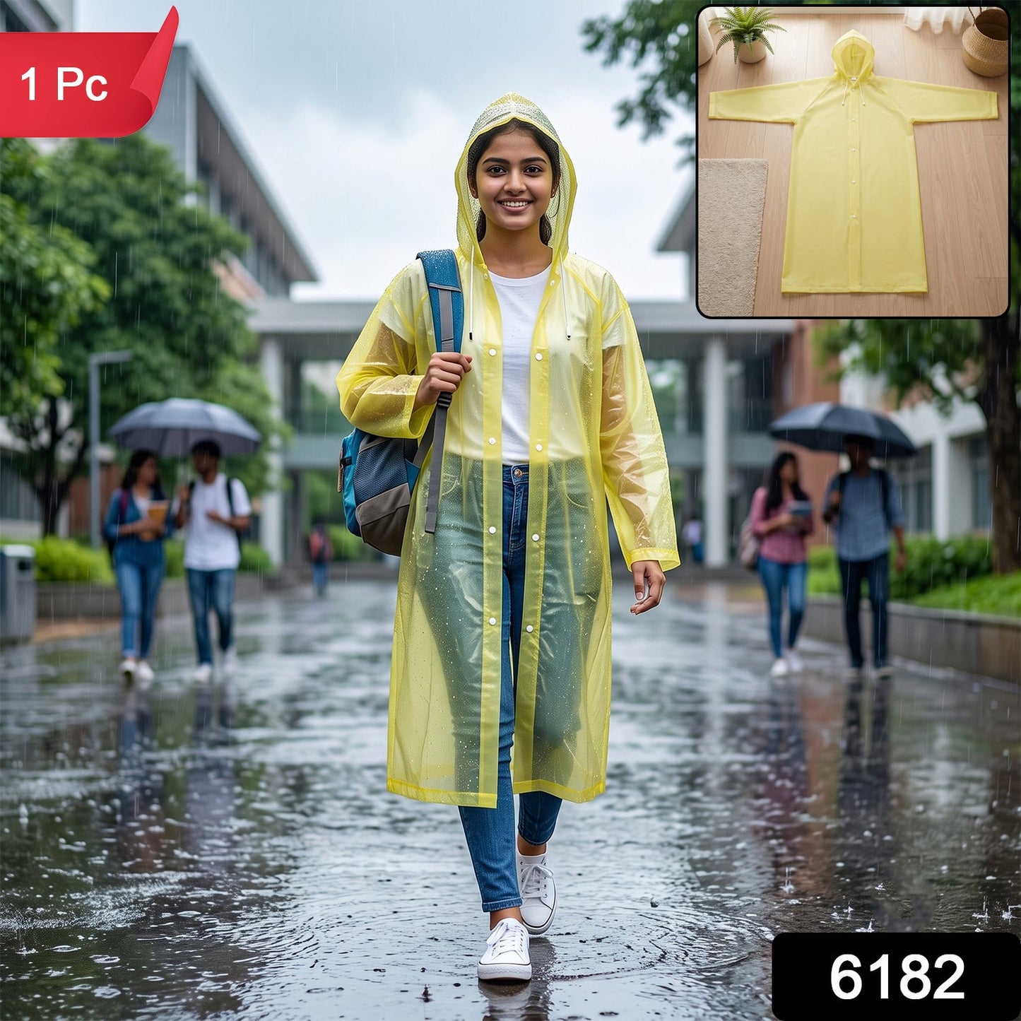Fashionable rain coat monsoon wear