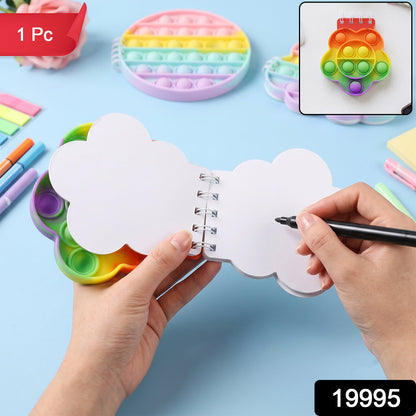 Pop it fidget notebook rainbow