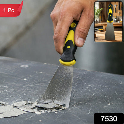 Wide putty scraper ergonomic handle