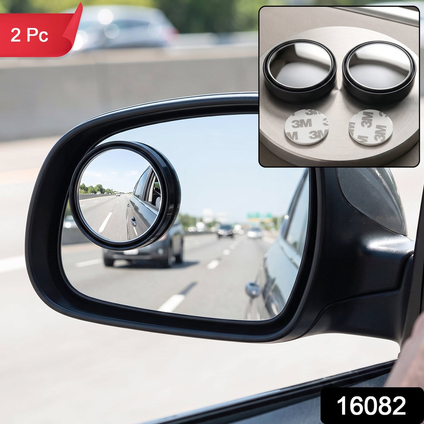 Car Blind Spot Mirror Wide Angle Rear View 2 Pack
