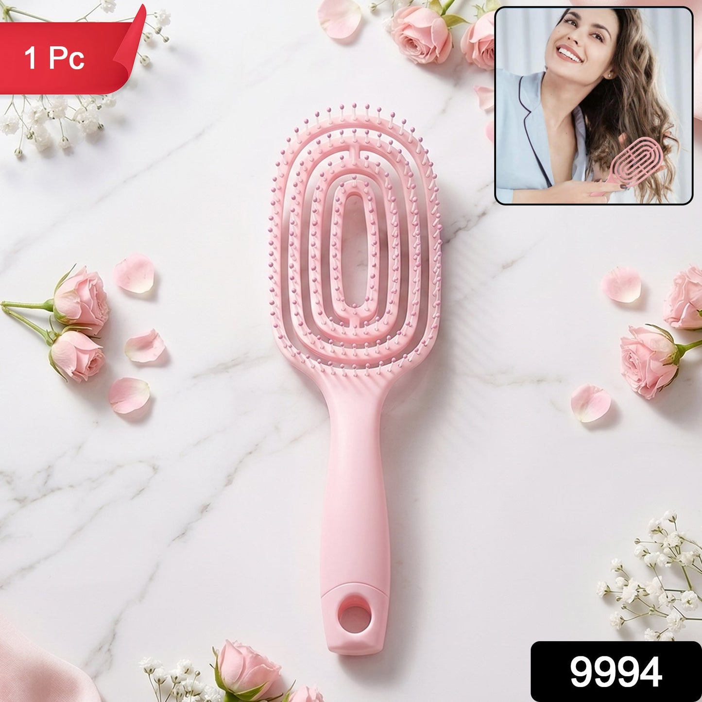 Premium Detangling Hair Brush – Faster Drying & Gentle Scalp Massage | Best Quality | India