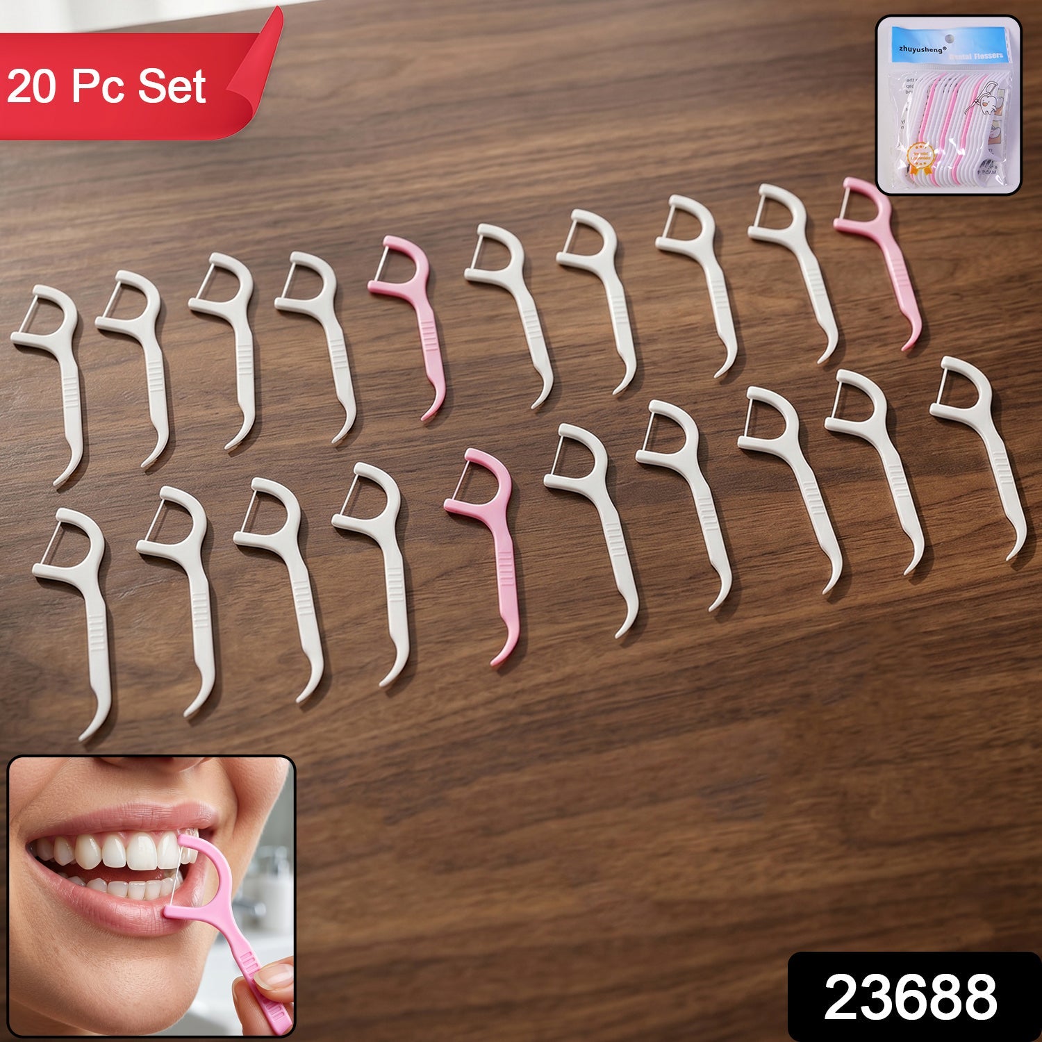 Dental floss picks pack